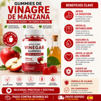 Gummies de Vinagre de Manzana para Digestión y Adelgazamiento – Gomitas Keto Detox 60 Unidades