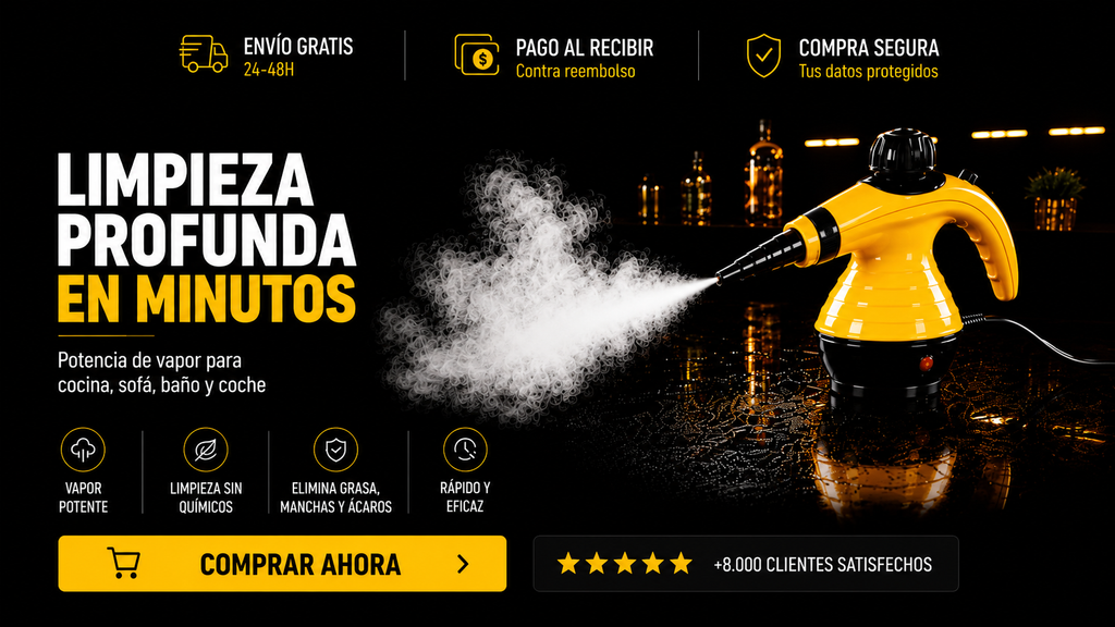 Limpiador de Vapor Multifunción para Hogar