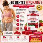Gummies de Vinagre de Manzana para Digestión y Adelgazamiento – Gomitas Keto Detox 60 Unidades