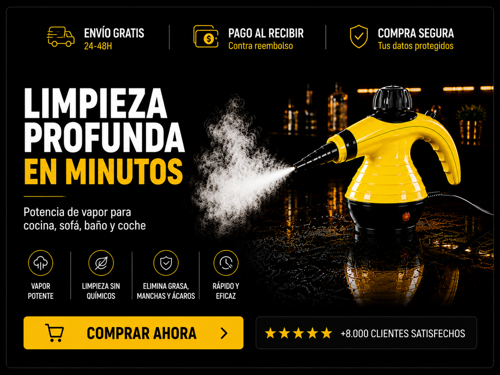 Limpiador de Vapor Multifunción para Hogar