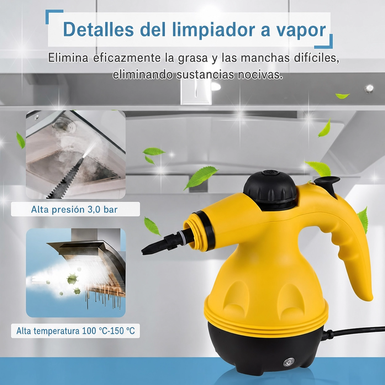 Limpiador de Vapor Multifunción para Hogar