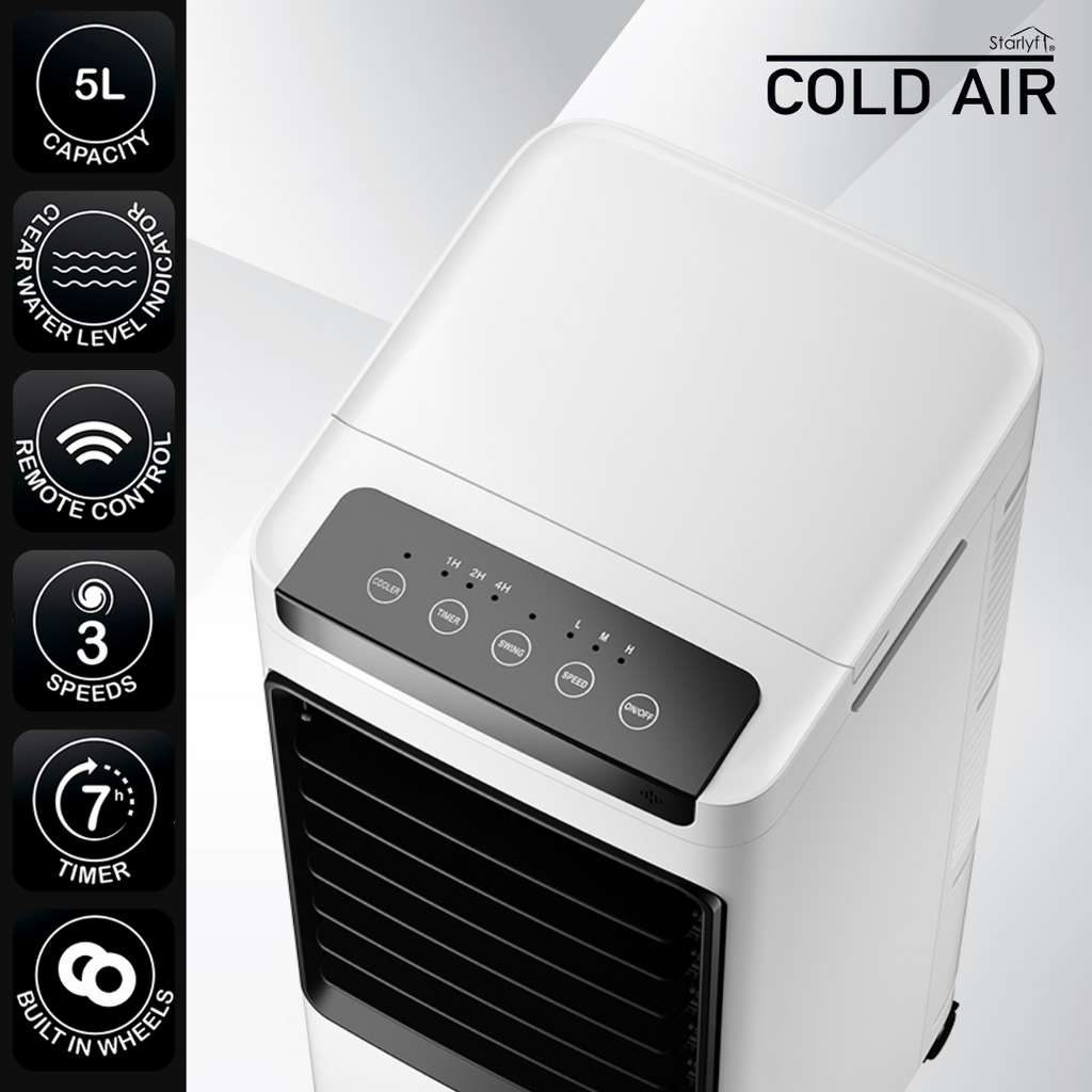 Climatizador, humidificador y purificador portátil